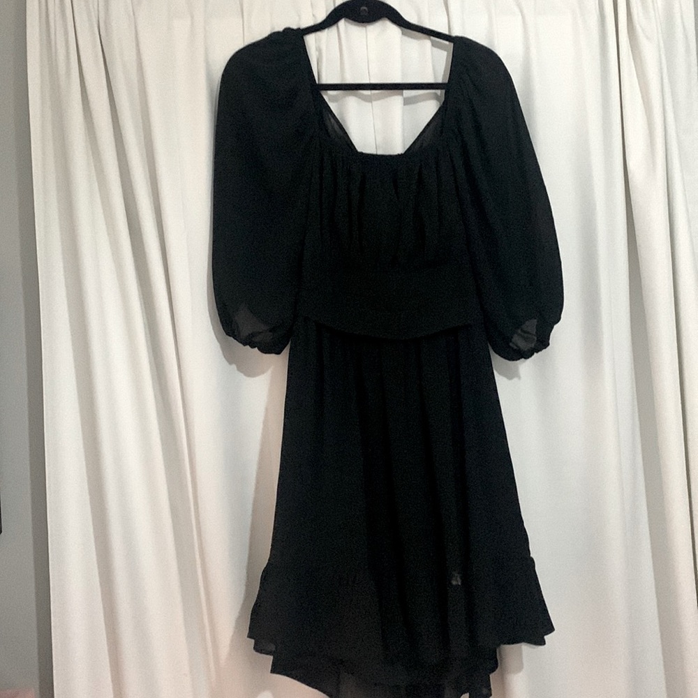 Blue Midi Dress, Backless